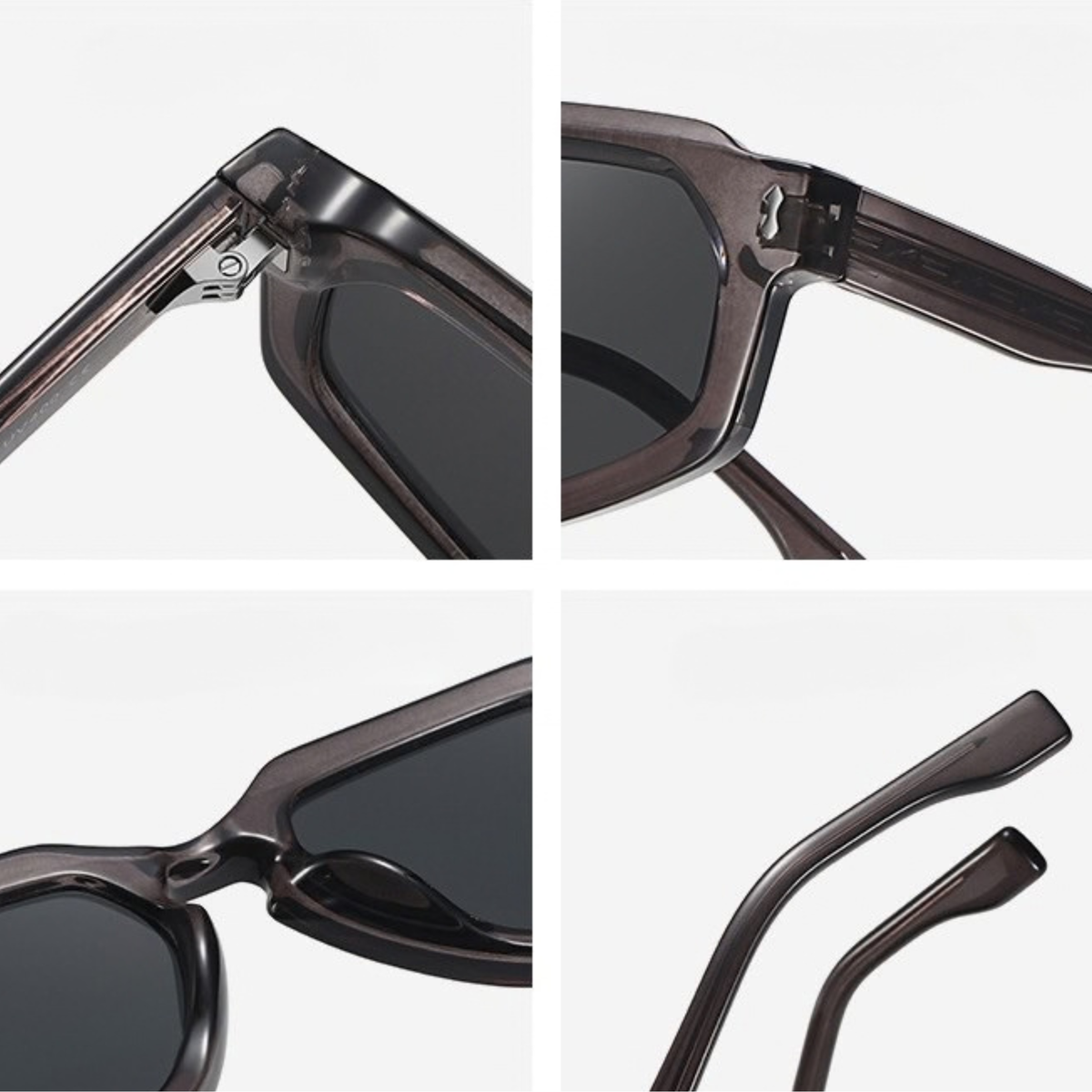 Graphite Prism β Gray Polygon Sunglasses (ET-SG108)