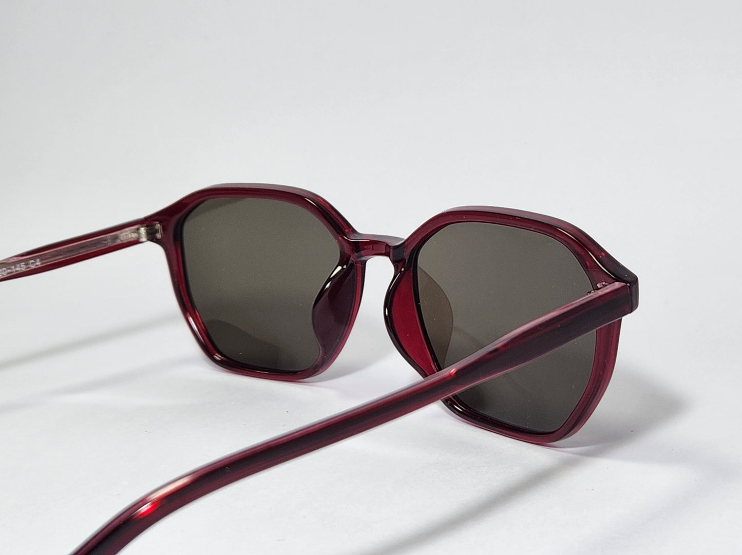 Ruby Mist – Transparent Red Sunglasses (ET-SG01)