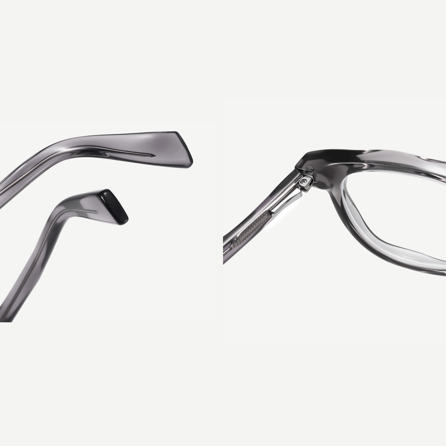 Graphite Aura Oval β Minimal Grey Eyeglasses (ET-OP52)