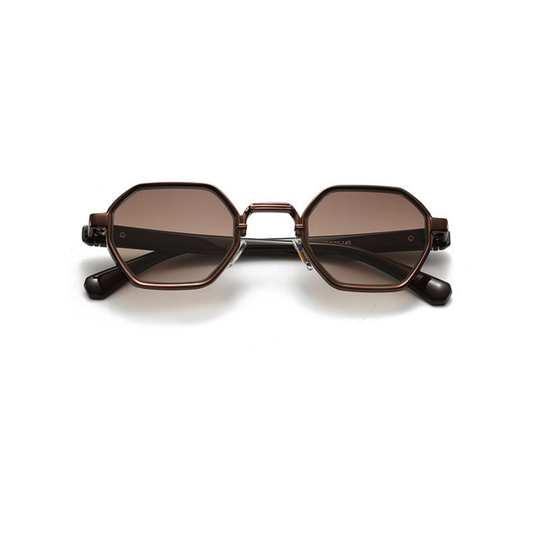 Mocha Crest – Statement Metal Sunglasses (ET-SG66)