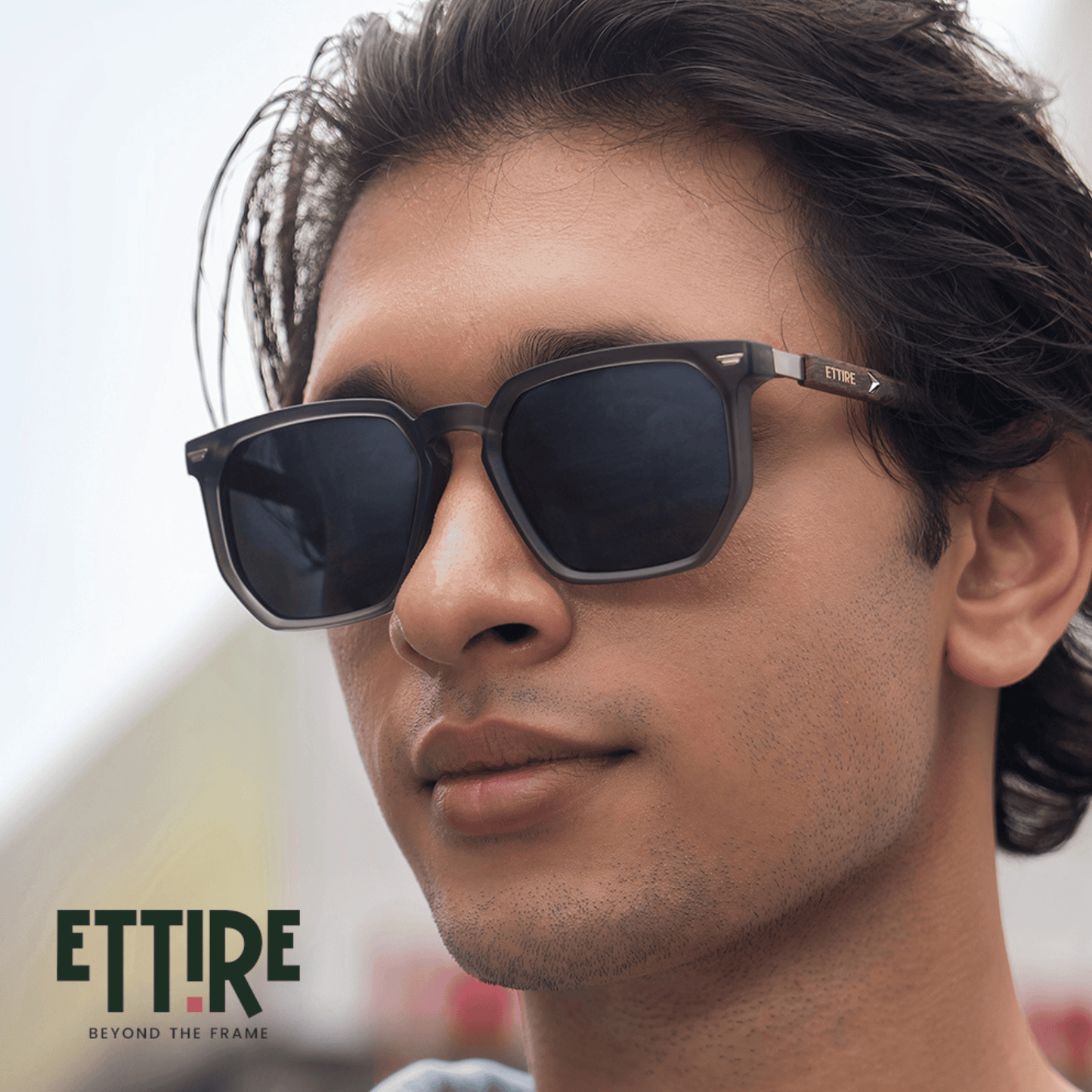 Apex Vision – Polarized Gray & Black Polygon (ET-SG08)