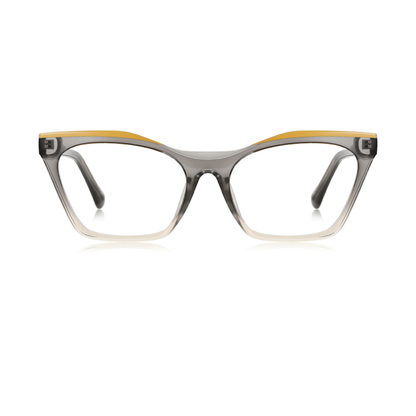 Eyeglasses with a gradient frame on a white background