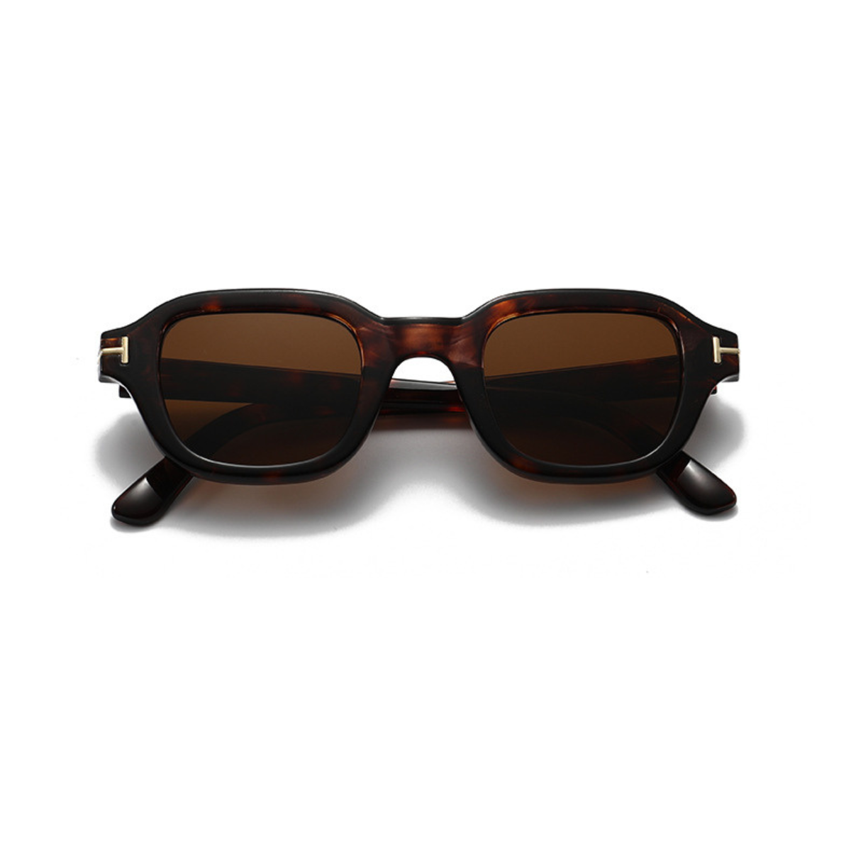 Mocha Frame – Bold Square Sunglasses (ET-SG75)