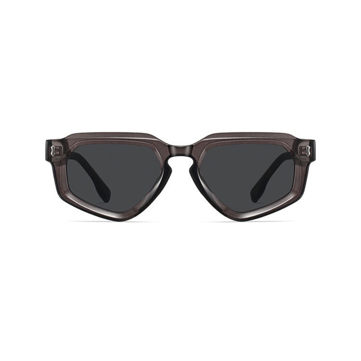 Graphite Prism – Gray Polygon Sunglasses (ET-SG108)