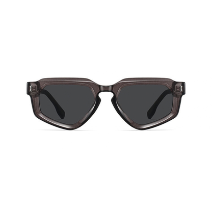 Graphite Prism – Gray Polygon Sunglasses (ET-SG108)