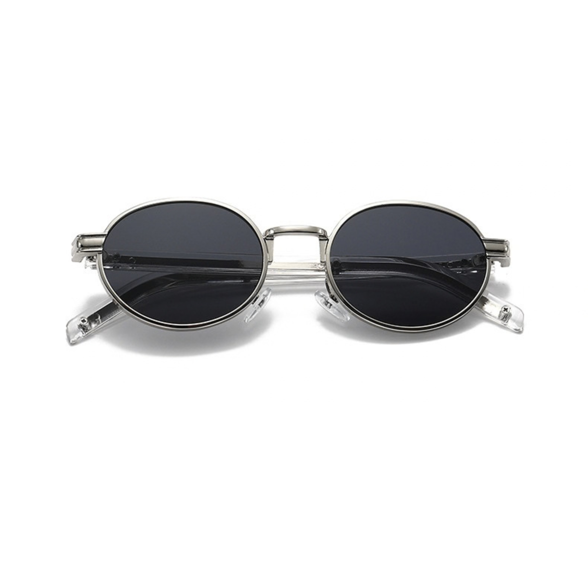 Chrome Mirage – Silver Oval Sunglasses (ET-SG100)