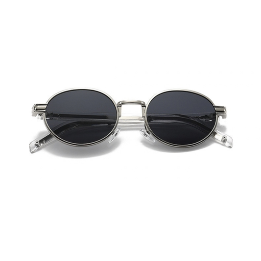 Chrome Mirage – Silver Oval Sunglasses (ET-SG100)