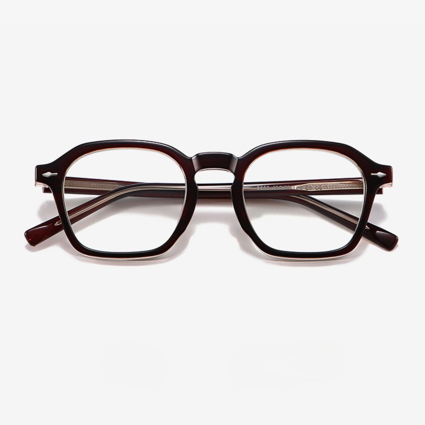 Crimson Apex – Polygon Statement Glasses (ET-OP45)