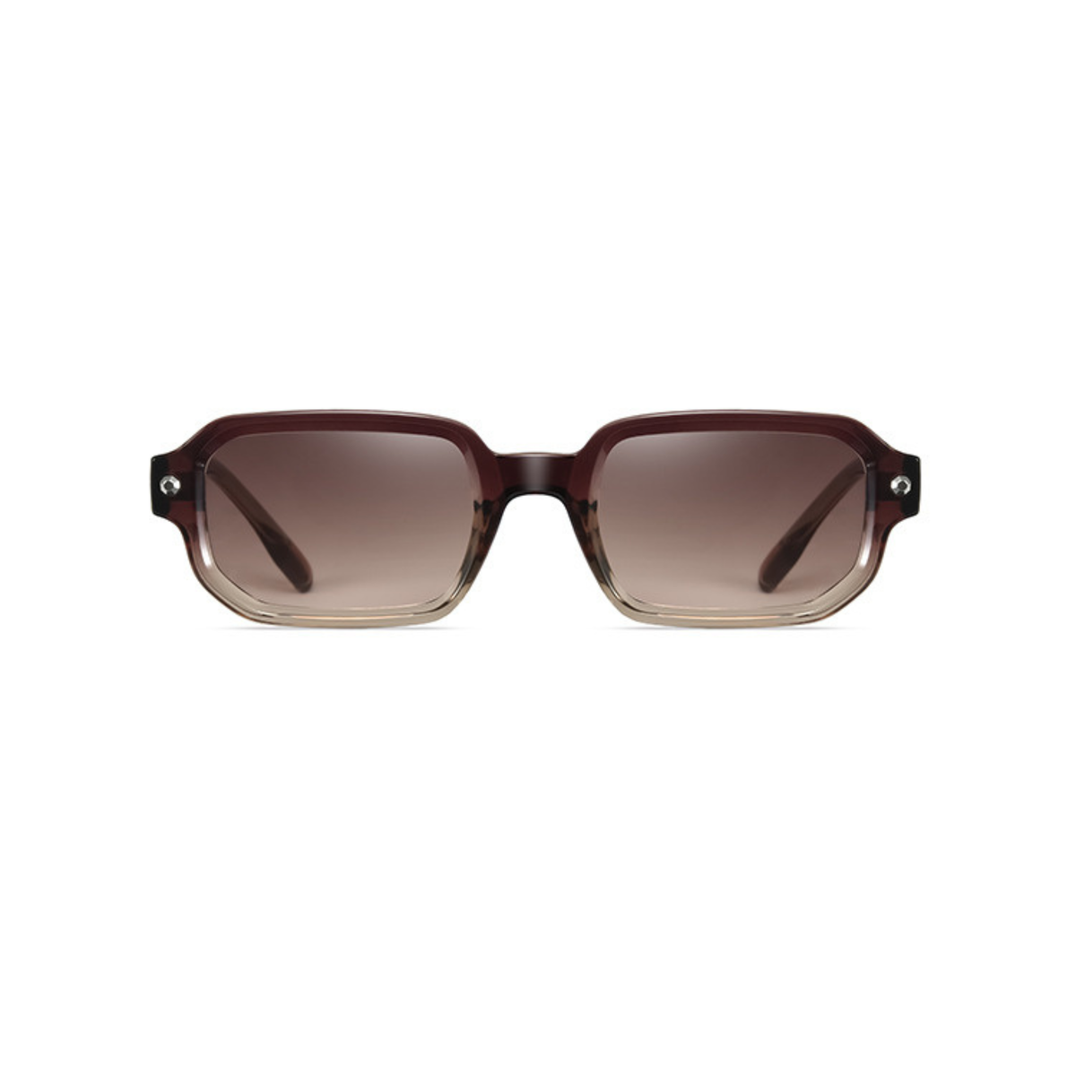 Havana Fade – Gradient Square Sunglasses (ET-SG91)