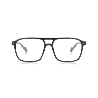 Black eyeglasses on a white background