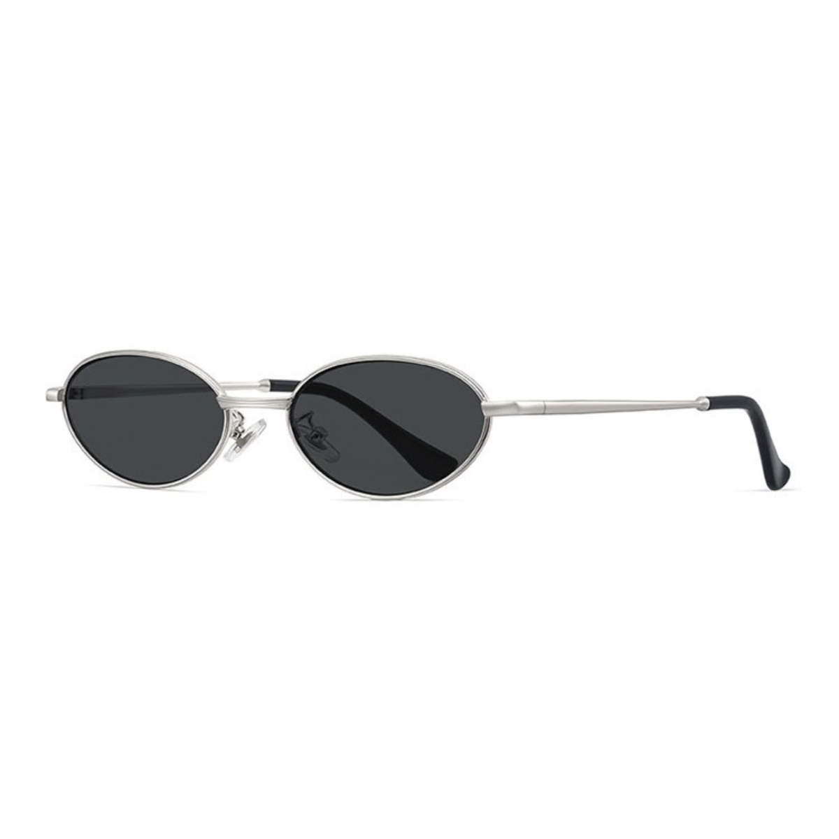 Silver Flair – Metal Oval Sunglasses (ET-SG111)