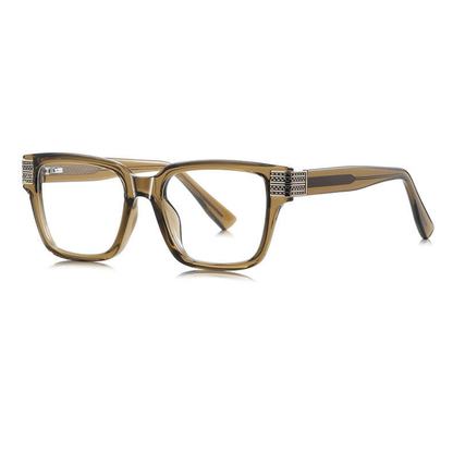 Earthline Classic – Brown Square Eyeglasses (ET-OP58)