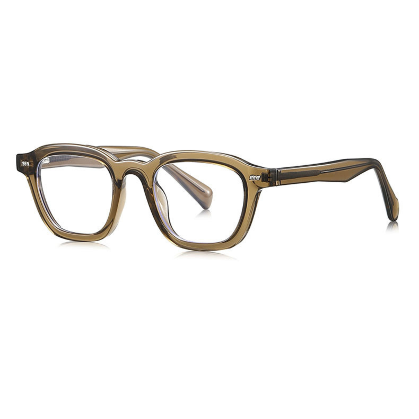 Golden Ember Vintage – Square Tea Eyeglasses (ET-OP55)