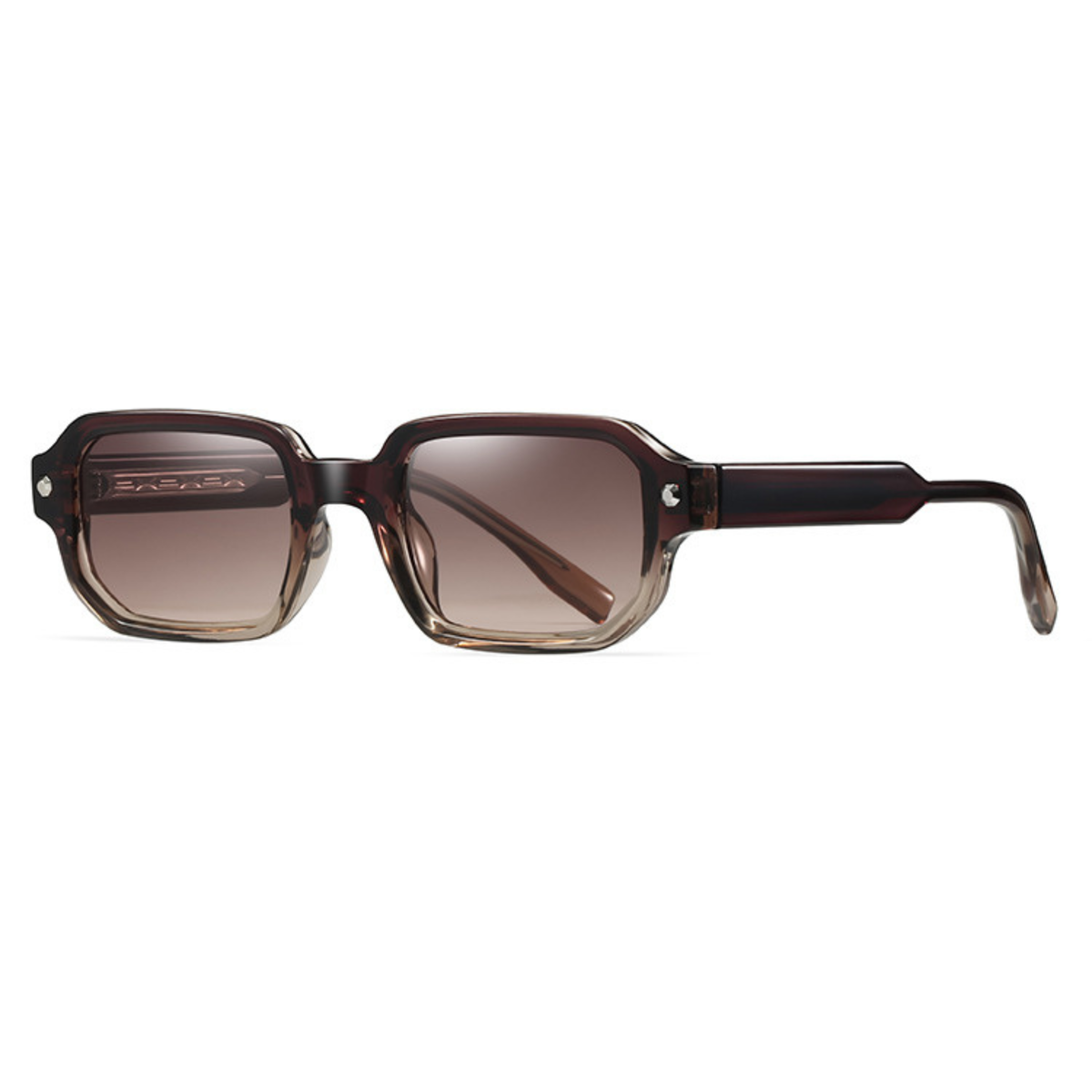 Havana Fade – Gradient Square Sunglasses (ET-SG91)