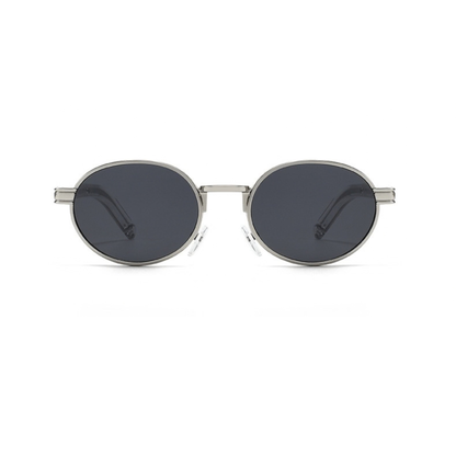 Chrome Mirage – Silver Oval Sunglasses (ET-SG100)