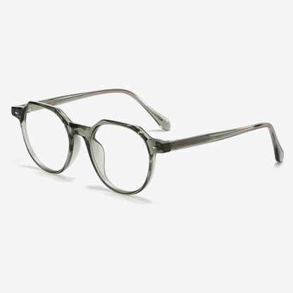 Jade Mirage – Green Hexa Round Frame (ET-OP38)