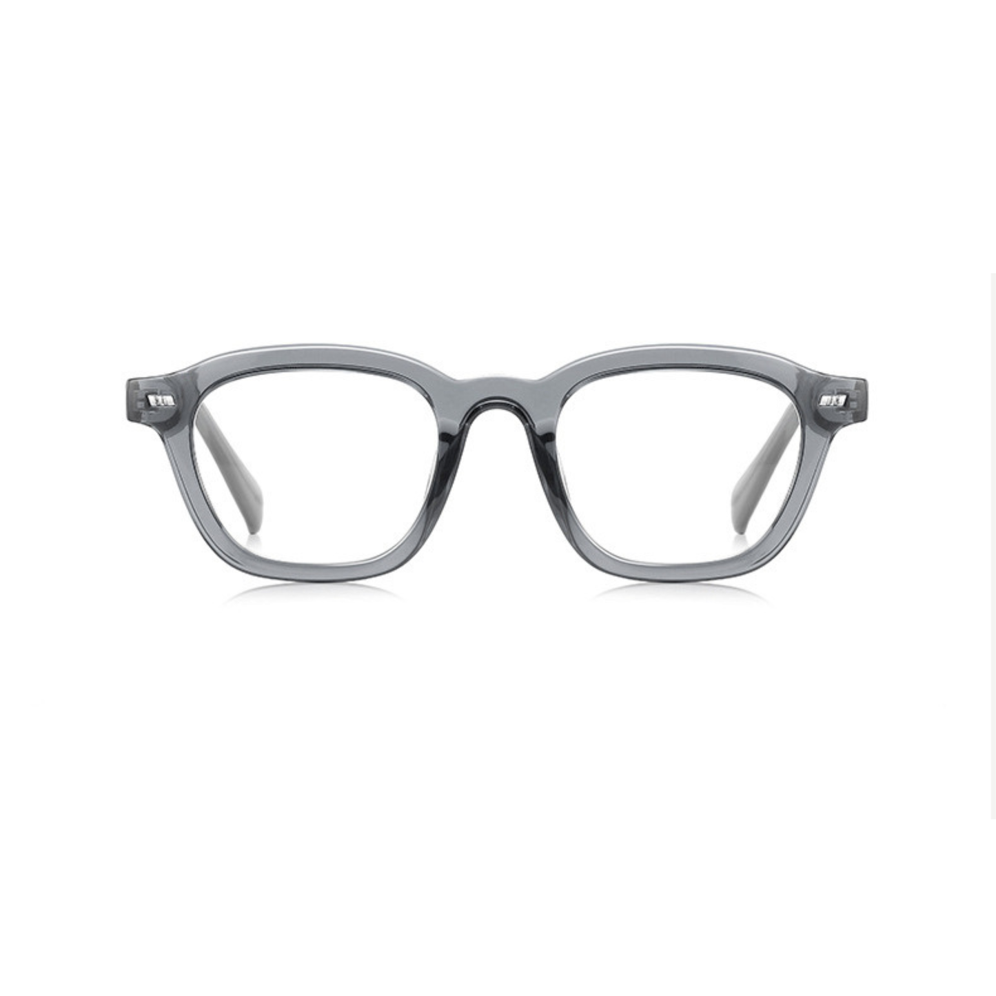 Slate Ember – Square Gray Eyeglasses (ET-OP61)