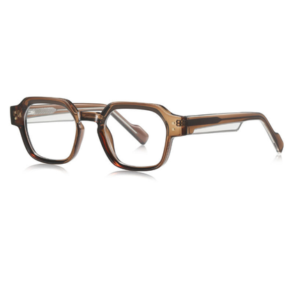 Whiskey Tint – Classic Square Eyeglasses (ET-OP54)