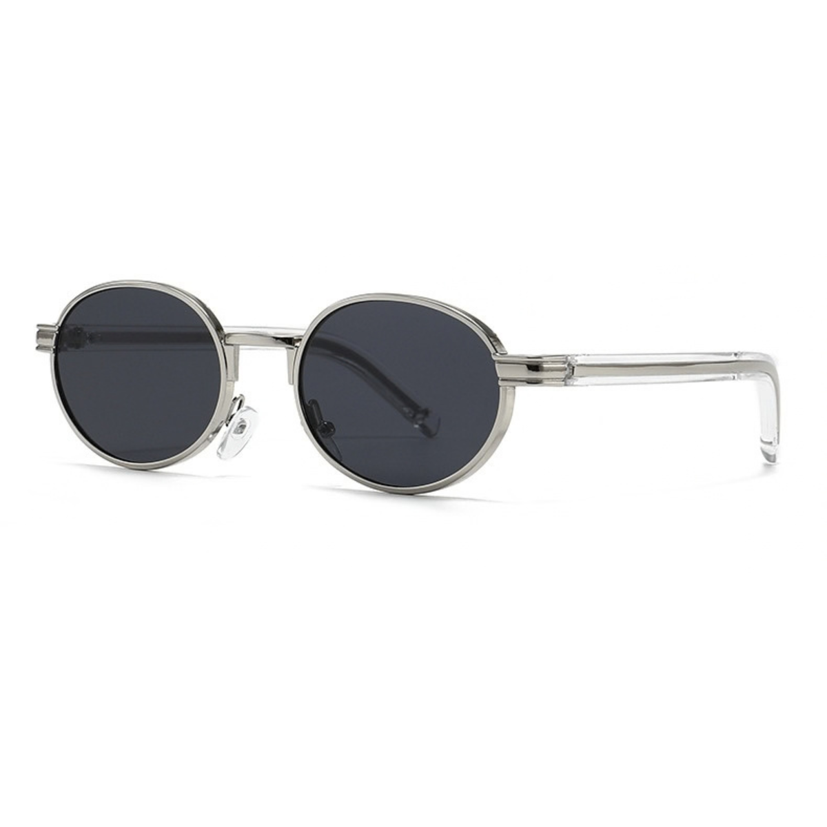 Chrome Mirage – Silver Oval Sunglasses (ET-SG100)