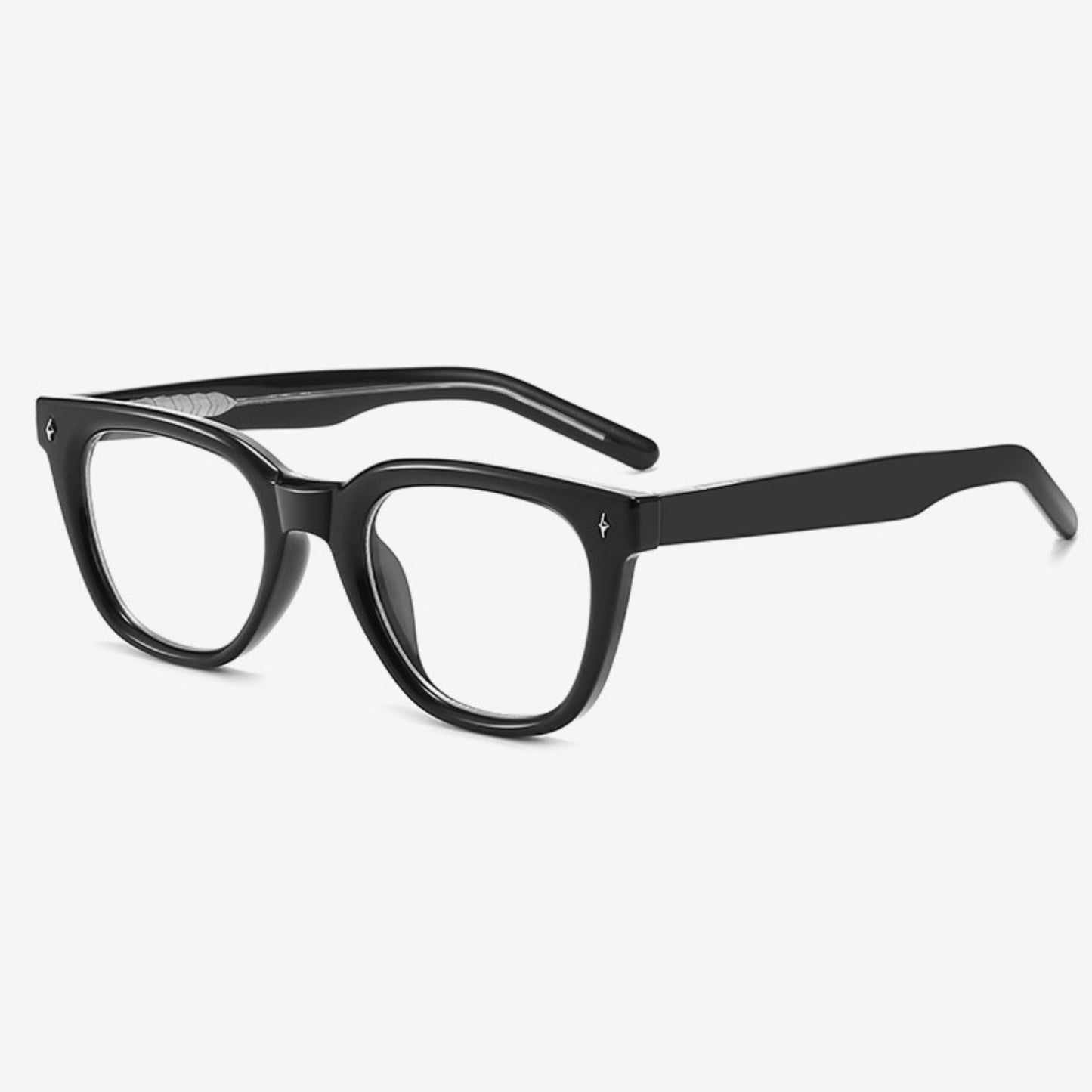 Obsidian Frame – Geometric Box Glasses (ET-OP44)