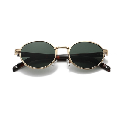 Golden Mocha – Green Lenses Sunglasses (ET-SG101)
