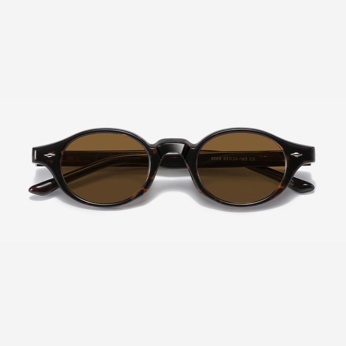Tortoise Wave – Polarized Oval Sunglasses (ET-SG82)