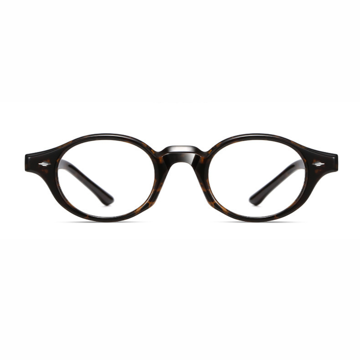 Tortoise Muse – Retro Oval Eyeglasses (ET-OP68)