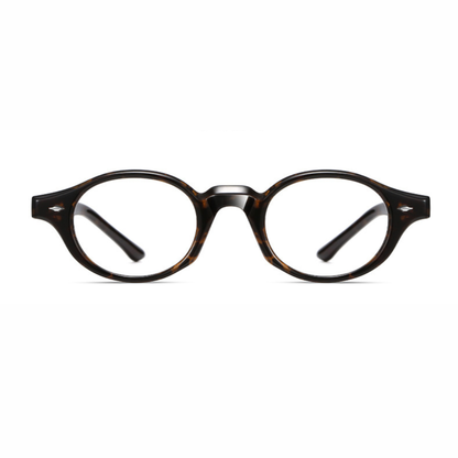 Tortoise Muse – Retro Oval Eyeglasses (ET-OP68)