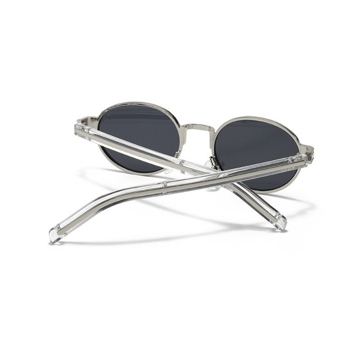 Chrome Mirage – Silver Oval Sunglasses (ET-SG100)