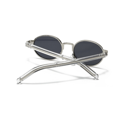 Chrome Mirage – Silver Oval Sunglasses (ET-SG100)