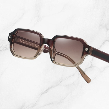 Havana Fade – Gradient Square Sunglasses (ET-SG91)
