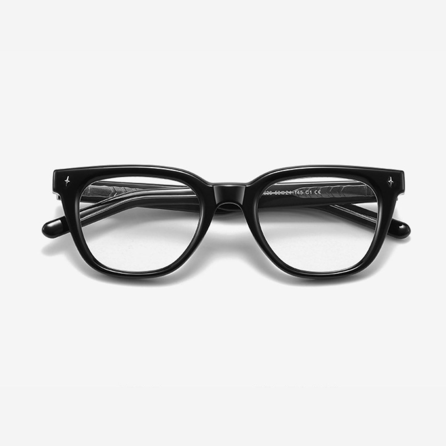 Obsidian Frame – Geometric Box Glasses (ET-OP44)