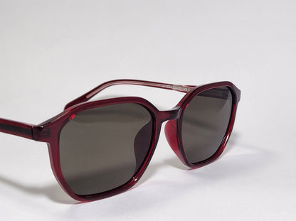 Ruby Mist – Transparent Red Sunglasses (ET-SG01)