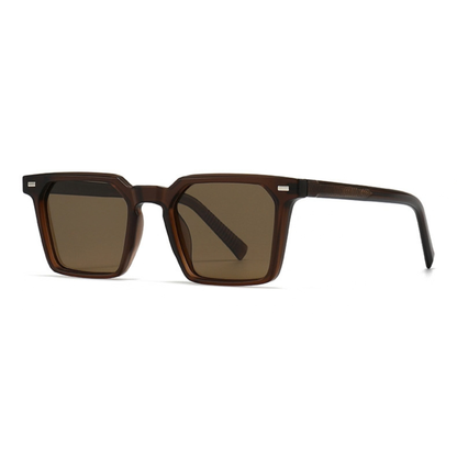 Dark Roast – Brown Angular Sunglasses (ET-SG104)