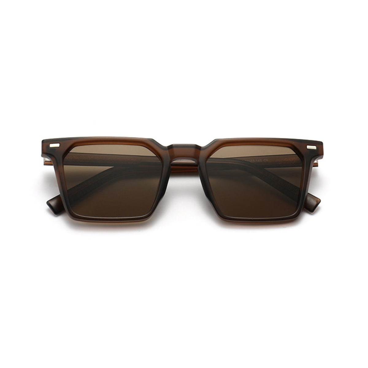 Dark Roast – Brown Angular Sunglasses (ET-SG104)