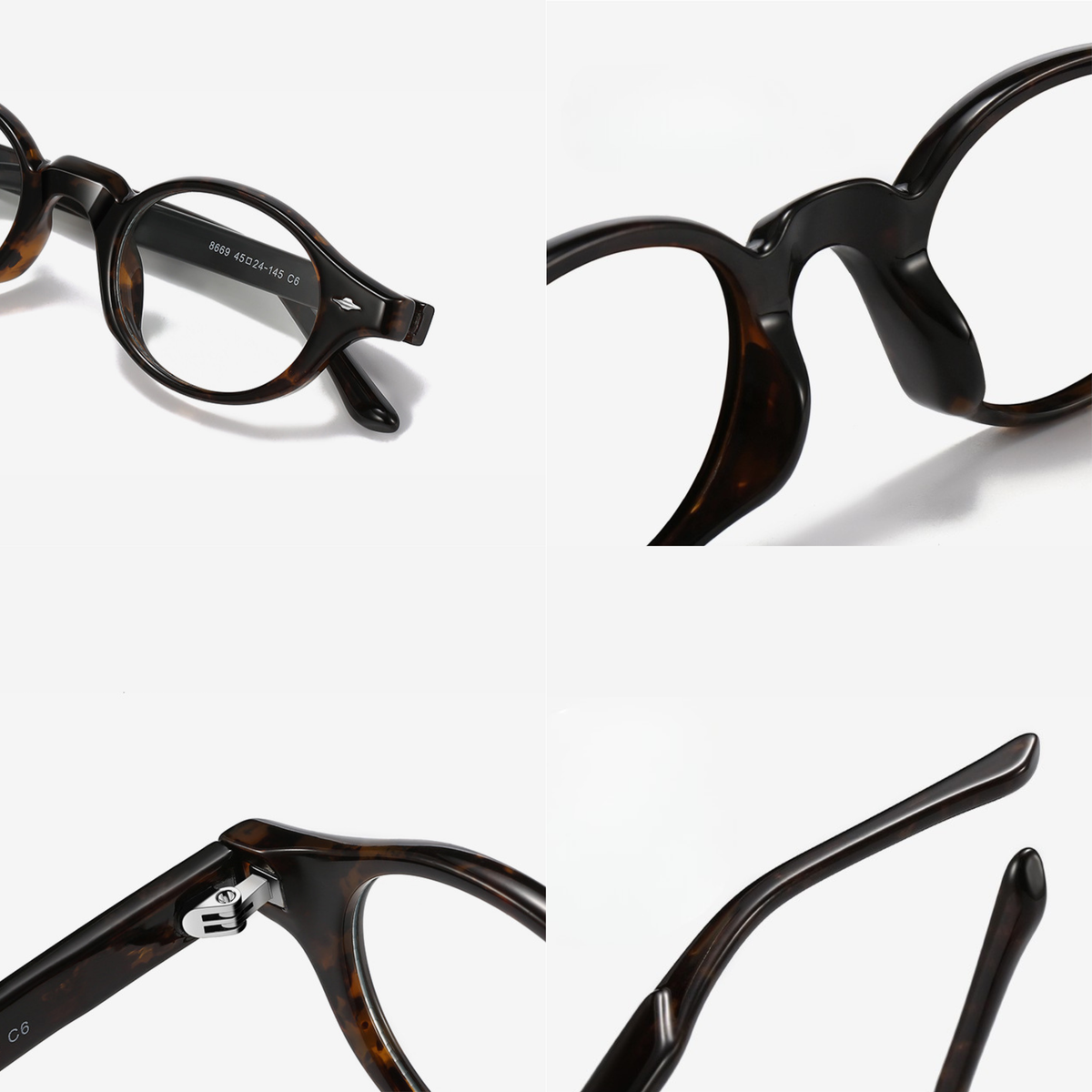 Tortoise Muse – Retro Oval Eyeglasses (ET-OP68)