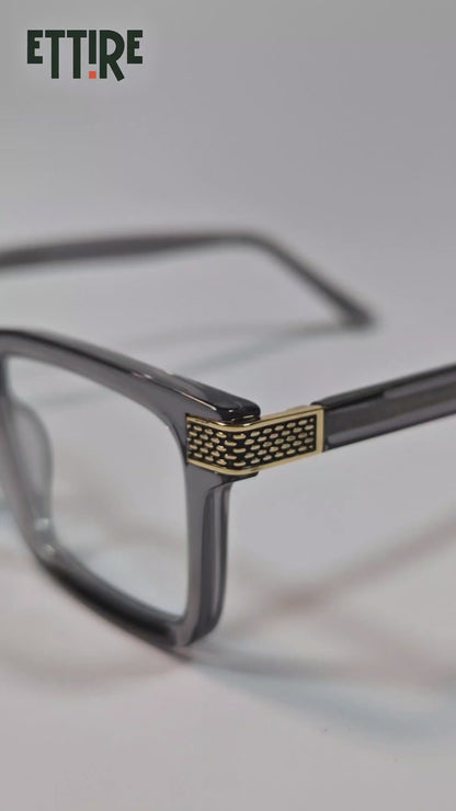 Graphite Vibe – Square Anti-Blue Light Eyeglasses (ET-OP18)