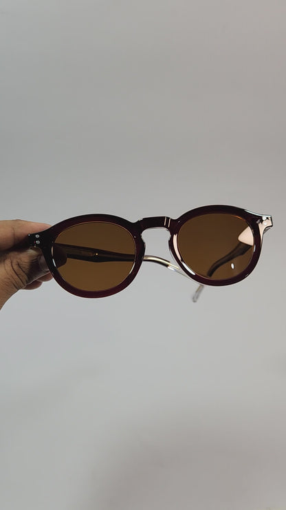Cold Tea Orbit – Polarized Round Sunglasses (ET-SG27)