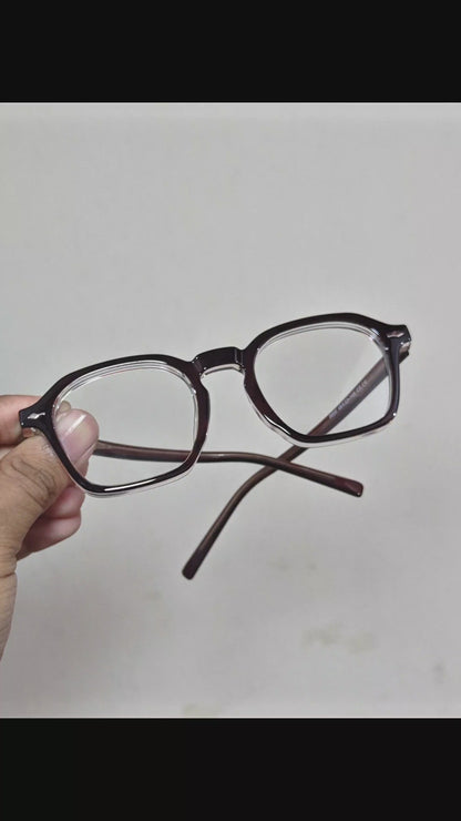 Crimson Apex – Polygon Statement Glasses (ET-OP45)