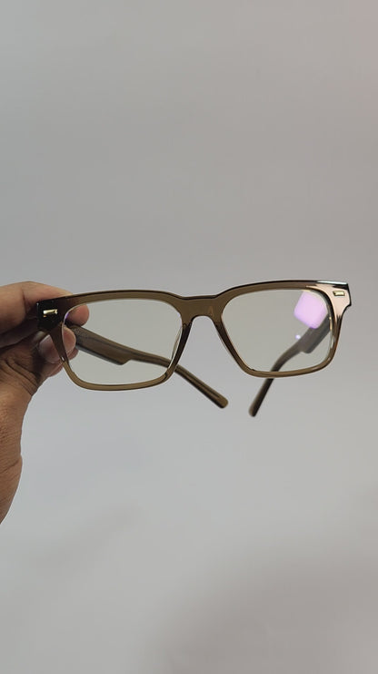 Bronze Veil – Tea Transparent Oval Frame (ET-OP43)