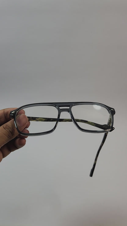 Transparent Blue Geometry – Vintage Frames (ET-OP15)