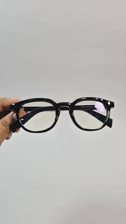 Midnight Core Oval – Classic Black Eyeglasses (ET-OP53)