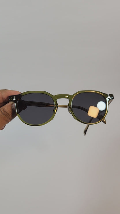 Mango Leaf – Polarized Polygon Sunglasses (ET-SG116)