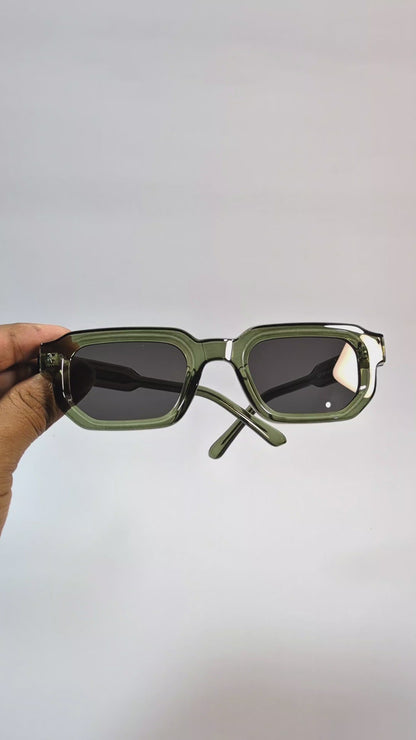 Verdant Pulse – Square UV Shield Sunglasses (ET-SG42)