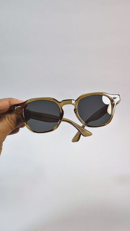 Olive Spectra – Box Silhouette Shades (ET-SG48)