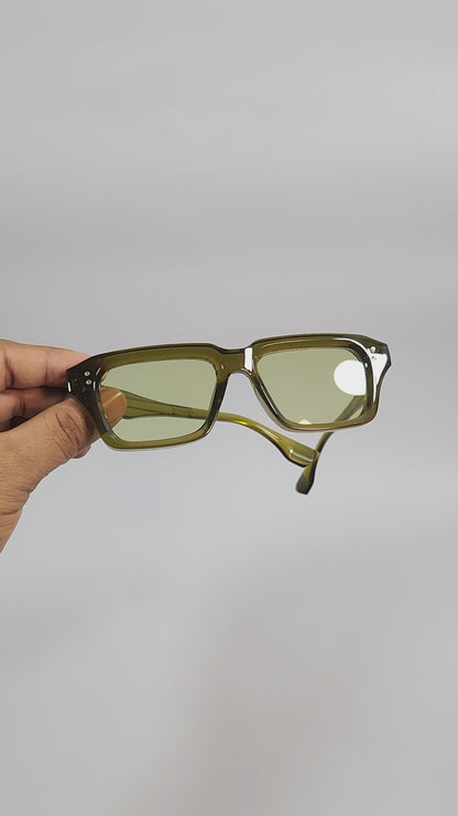 Olive Drift – Square Sunglasses (ET-SG77)