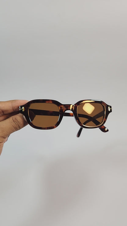 Mocha Frame – Bold Square Sunglasses (ET-SG75)