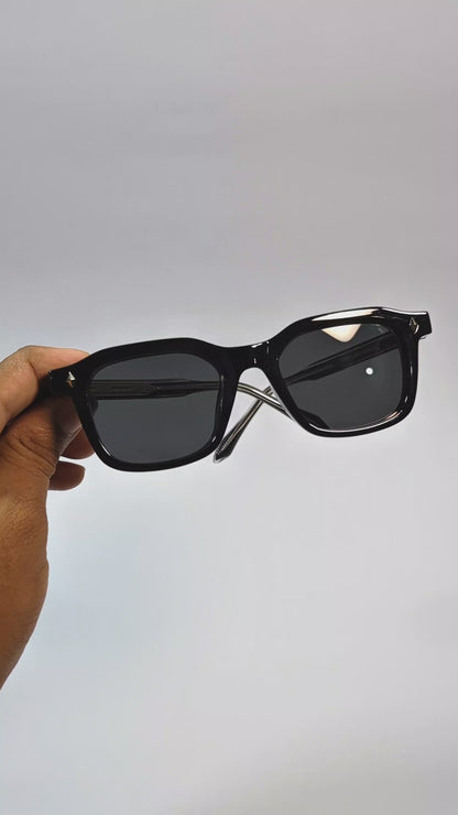 Noir Grid – Square Frame Eyeglasses (ET-OP47)